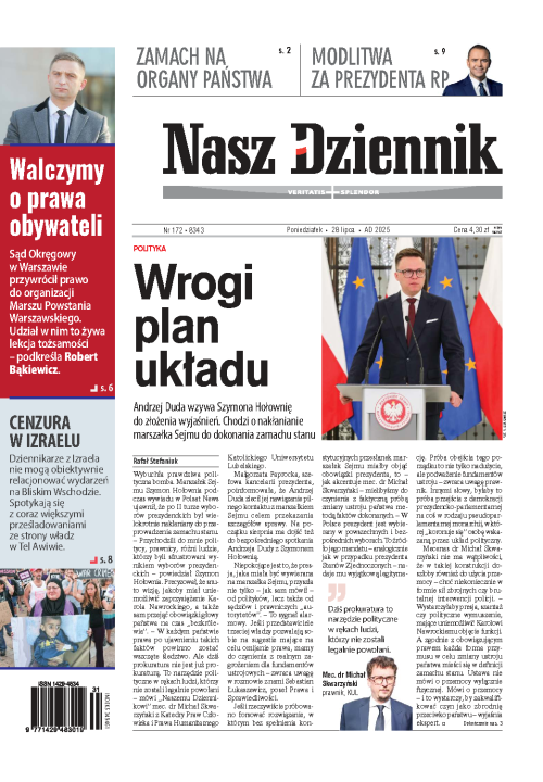 Nasz Dziennik z dnia 28.07.2025 wydanie PDF