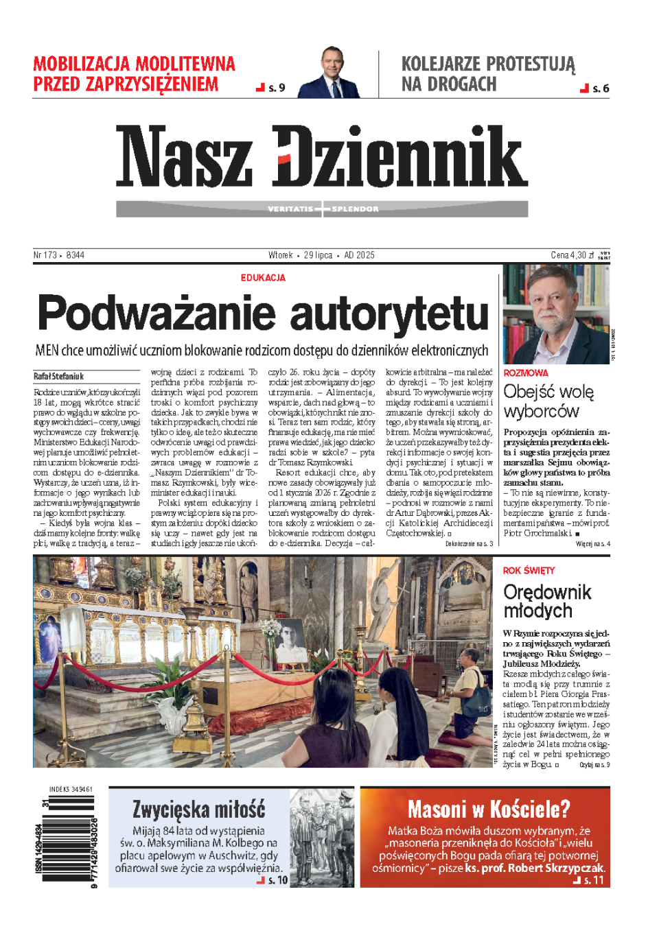 Nasz Dziennik z dnia 29.07.2025 wydanie PDF