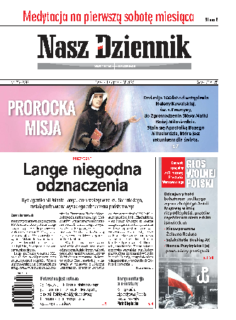 Nasz Dziennik z dnia 01.08.2025 wydanie PDF