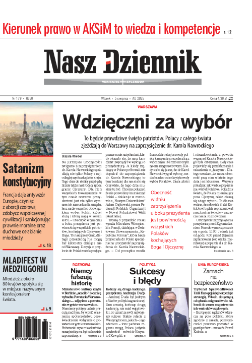 Nasz Dziennik z dnia 05.08.2025 wydanie PDF