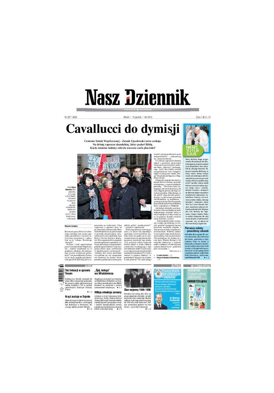 Nasz Dziennik z dnia 10.12.2013 wydanie PDF
