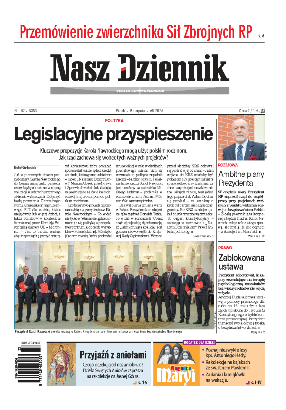 Nasz Dziennik z dnia 08.08.2025 wydanie PDF