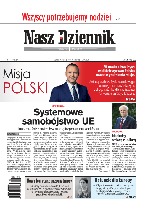 Nasz Dziennik z dnia 09.08.2025 wydanie PDF