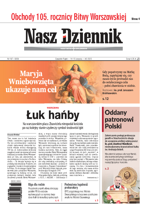 Nasz Dziennik z dnia 14.08.2025 wydanie PDF