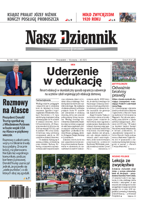 Nasz Dziennik z dnia 18.08.2025 wydanie PDF