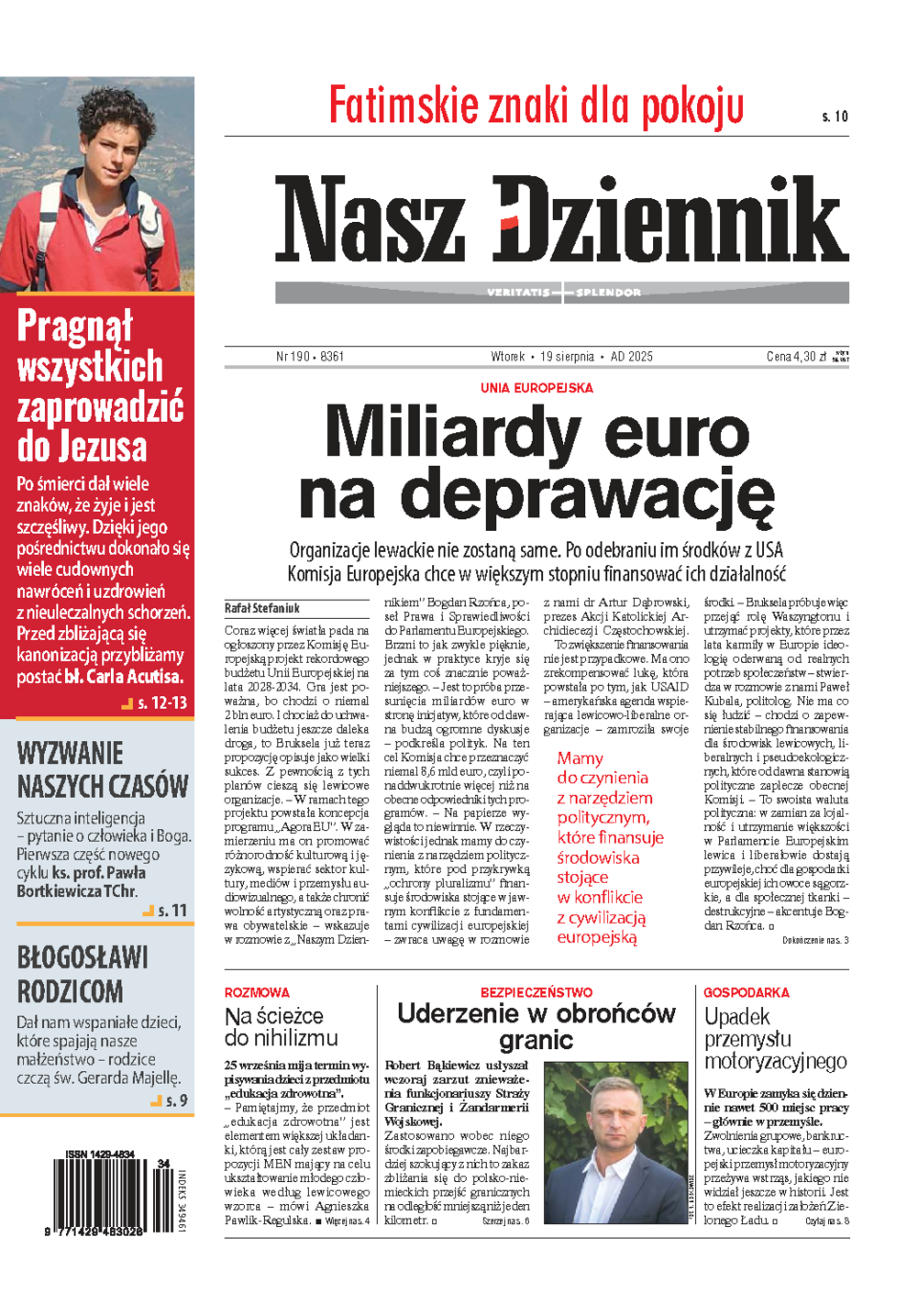 Nasz Dziennik z dnia 19.08.2025 wydanie PDF