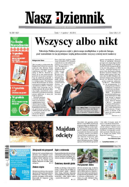 Nasz Dziennik z dnia 11.12.2013 wydanie PDF