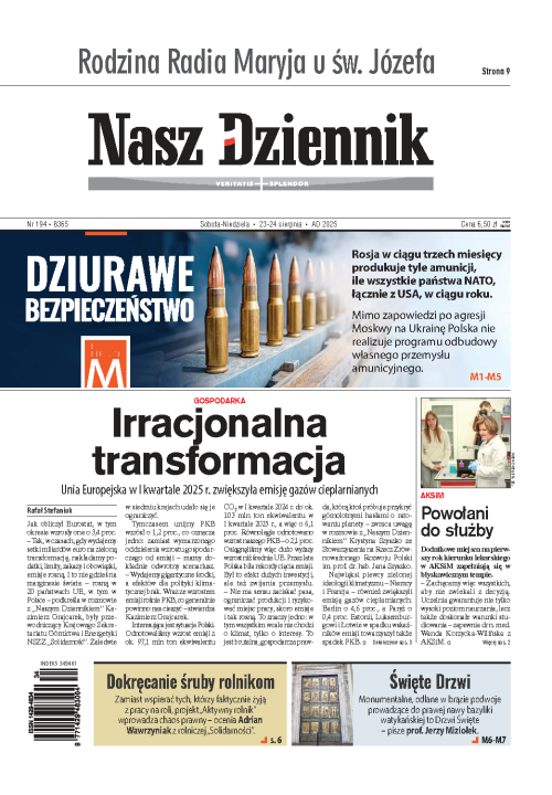 Nasz Dziennik z dnia 23.08.2025 wydanie PDF