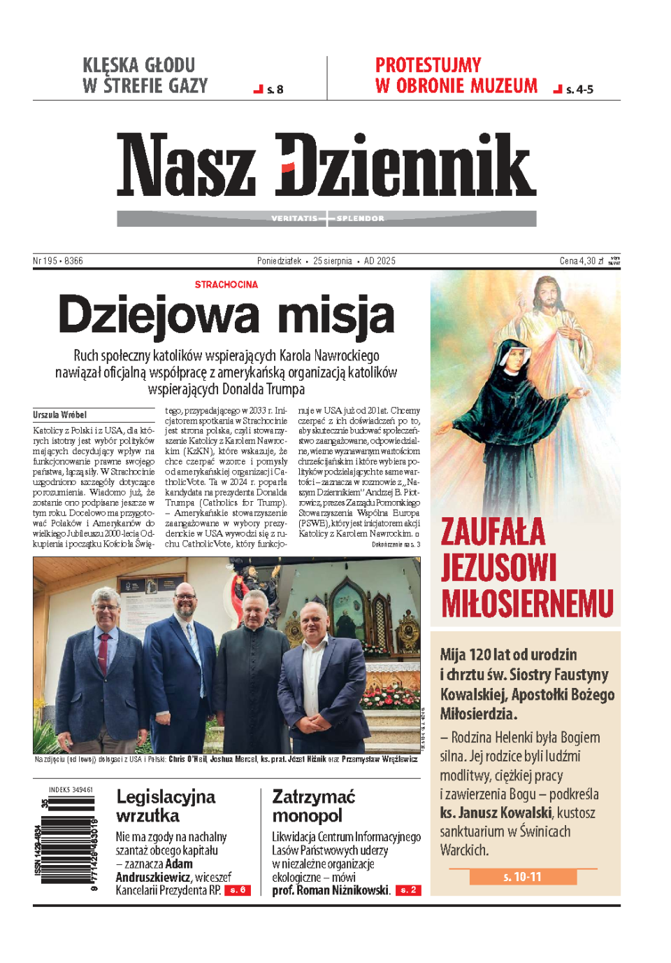 Nasz Dziennik z dnia 25.08.2025 wydanie PDF
