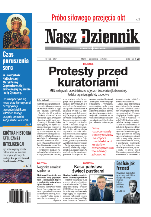 Nasz Dziennik z dnia 26.08.2025 wydanie PDF