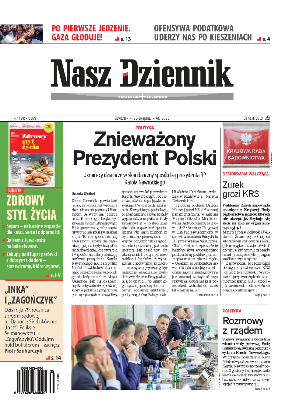 Nasz Dziennik z dnia 28.08.2025 wydanie PDF