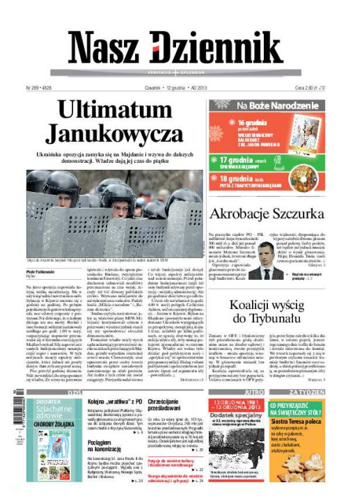 Nasz Dziennik z dnia 12.12.2013 wydanie PDF
