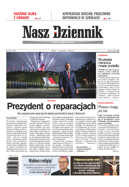 Nasz Dziennik z dnia 02.09.2025 wydanie PDF