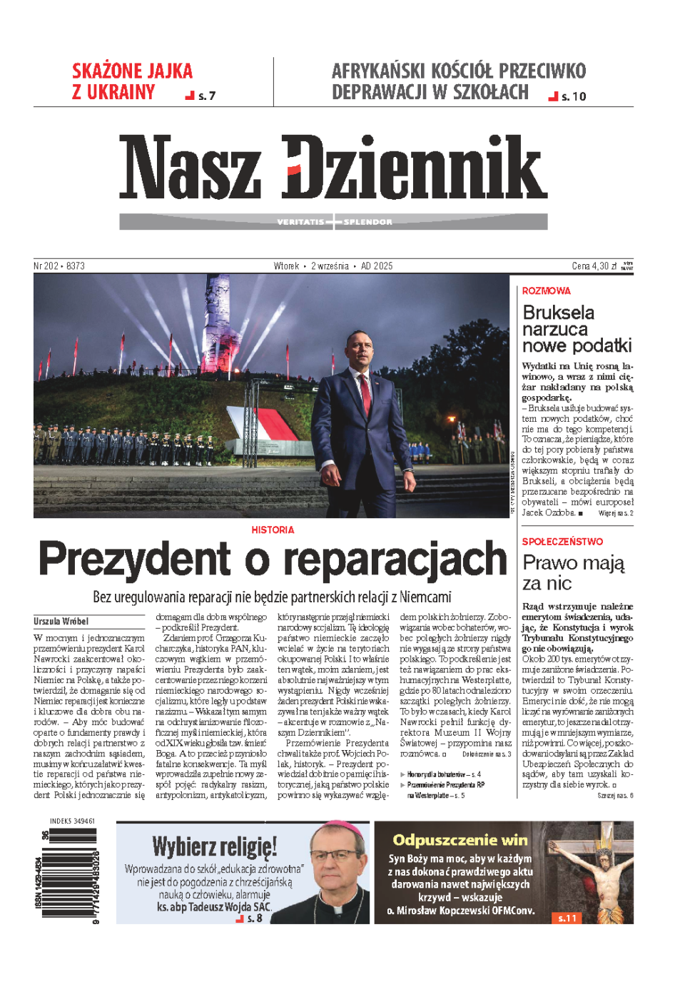 Nasz Dziennik z dnia 02.09.2025 wydanie PDF