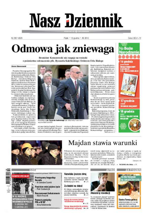 Nasz Dziennik z dnia 13.12.2013 wydanie PDF
