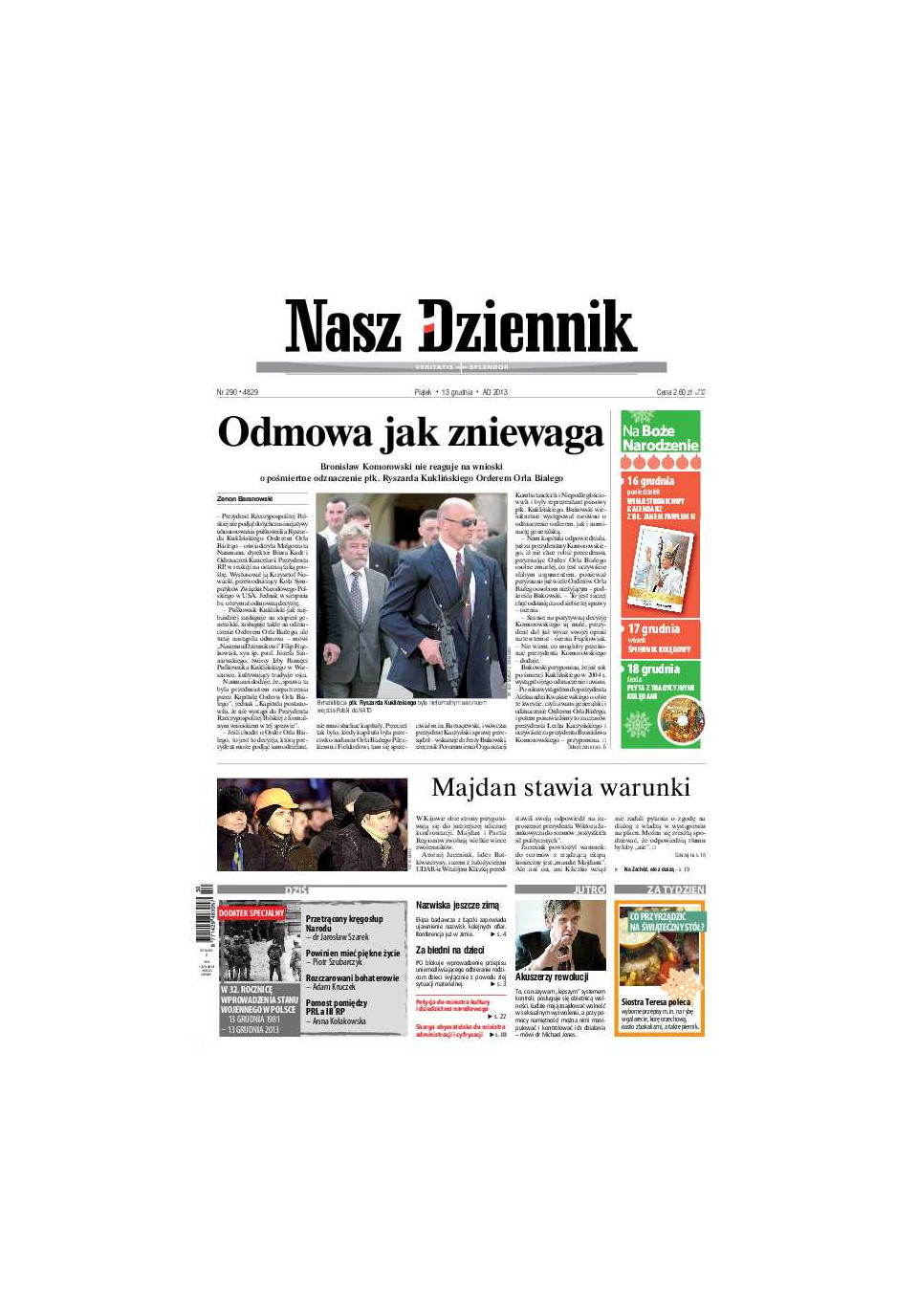 Nasz Dziennik z dnia 13.12.2013 wydanie PDF