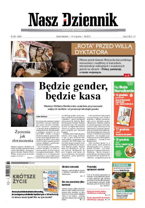 Nasz Dziennik z dnia 14.12.2013 wydanie PDF