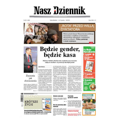 Nasz Dziennik z dnia 14.12.2013 wydanie PDF