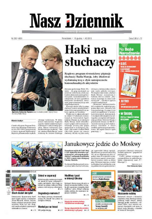 Nasz Dziennik z dnia 16.12.2013 wydanie PDF