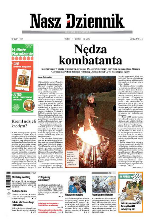 Nasz Dziennik z dnia 17.12.2013 wydanie PDF