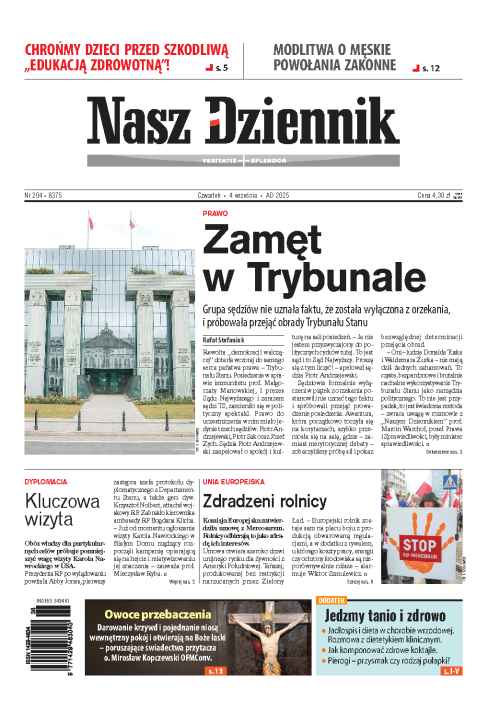 Nasz Dziennik z dnia 04.09.2025 wydanie PDF