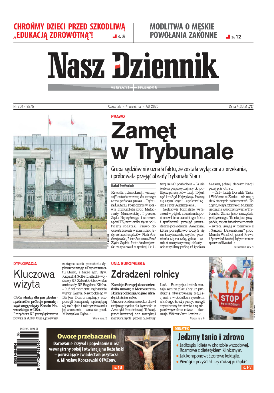 Nasz Dziennik z dnia 04.09.2025 wydanie PDF