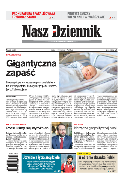 Nasz Dziennik z dnia 10.09.2025 wydanie PDF