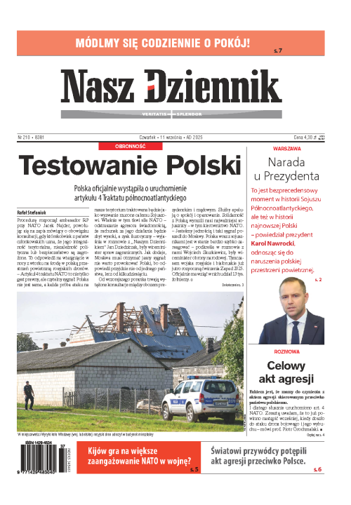 Nasz Dziennik z dnia 11.09.2025 wydanie PDF