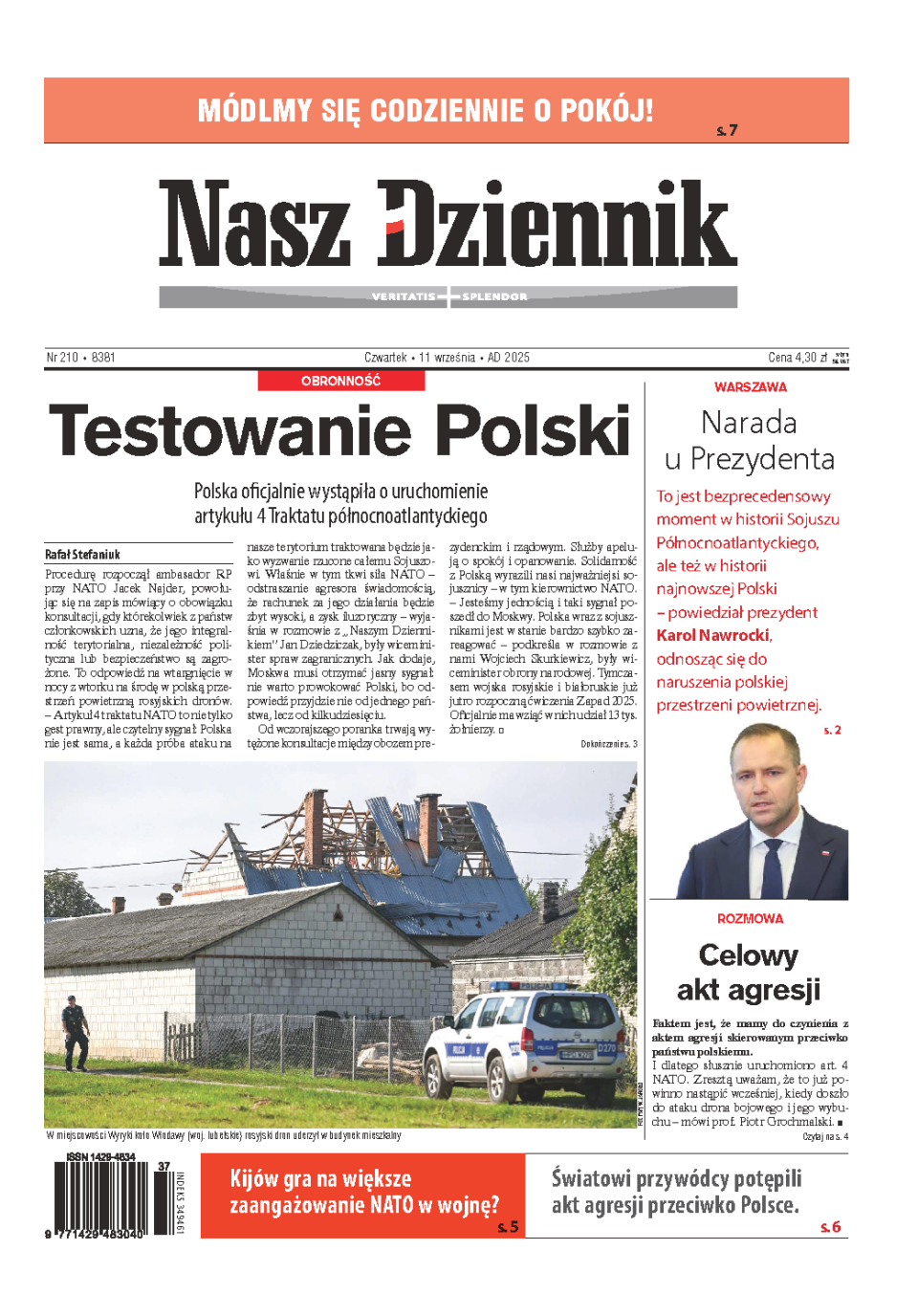 Nasz Dziennik z dnia 11.09.2025 wydanie PDF