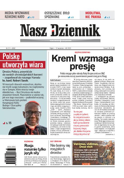 Nasz Dziennik z dnia 12.09.2025 wydanie PDF