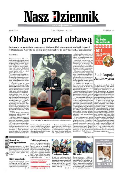 Nasz Dziennik z dnia 18.12.2013 wydanie PDF