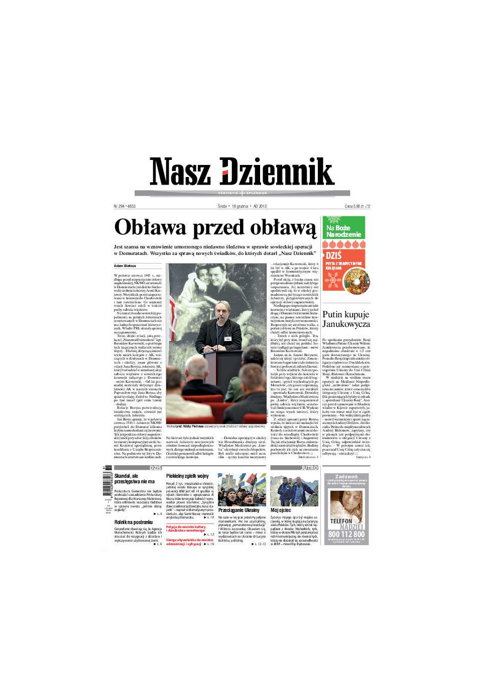 Nasz Dziennik z dnia 18.12.2013 wydanie PDF