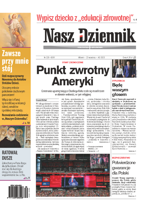 Nasz Dziennik z dnia 23.09.2025 wydanie PDF