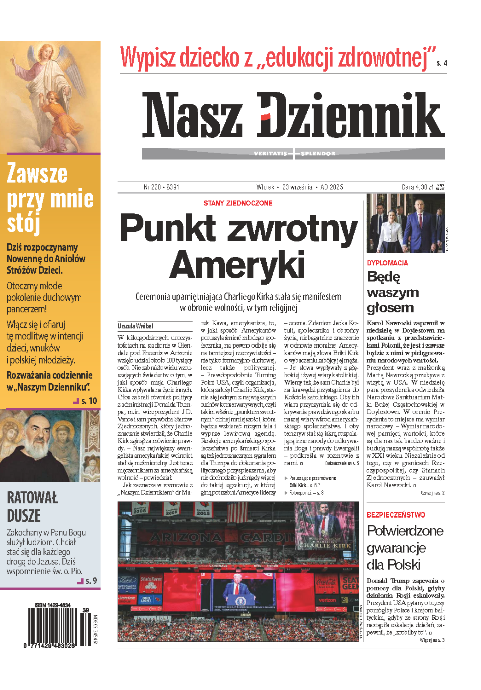 Nasz Dziennik z dnia 23.09.2025 wydanie PDF