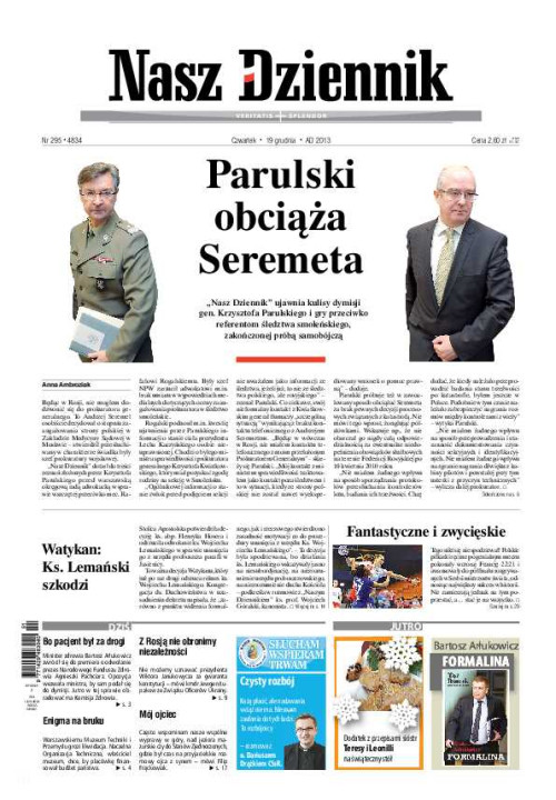 Nasz Dziennik z dnia 19.12.2013 wydanie PDF
