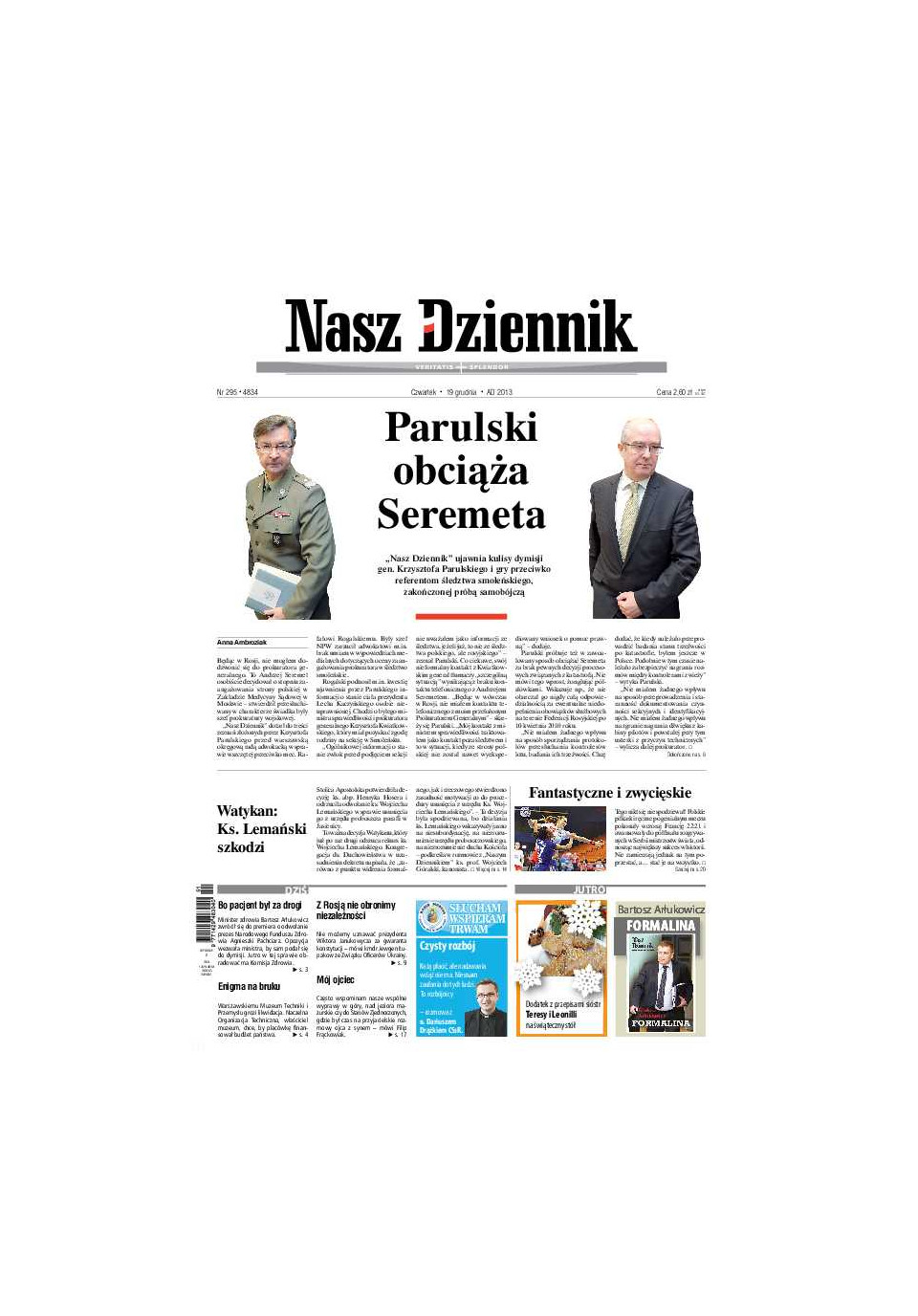 Nasz Dziennik z dnia 19.12.2013 wydanie PDF