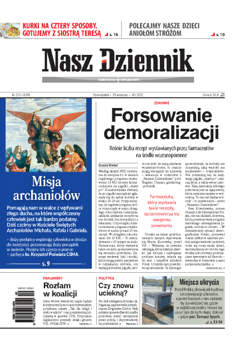 Nasz Dziennik z dnia 29.09.2025 wydanie PDF