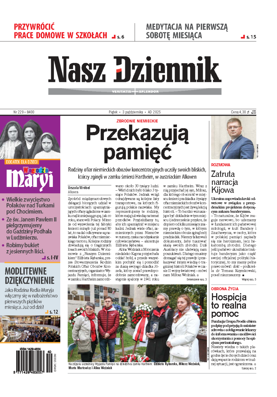 Nasz Dziennik z dnia 03.10.2025 wydanie PDF