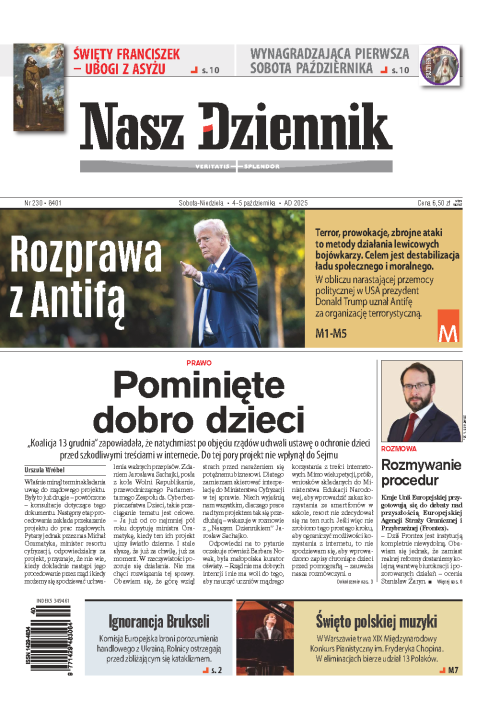 Nasz Dziennik z dnia 04.10.2025 wydanie PDF