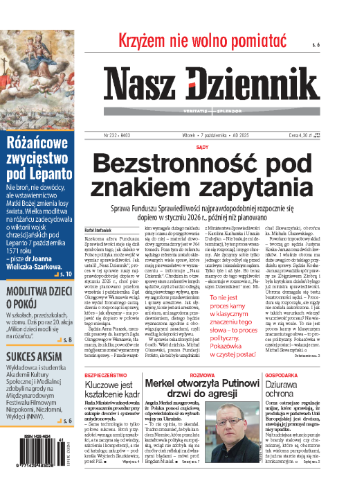 Nasz Dziennik z dnia 07.10.2025 wydanie PDF
