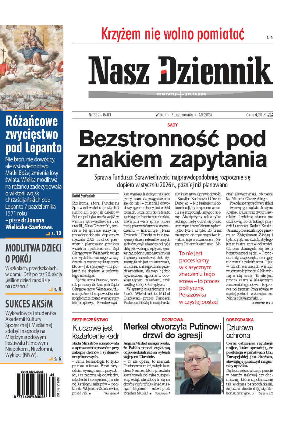 Nasz Dziennik z dnia 07.10.2025 wydanie PDF