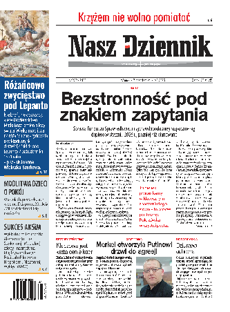 Nasz Dziennik z dnia 07.10.2025 wydanie PDF