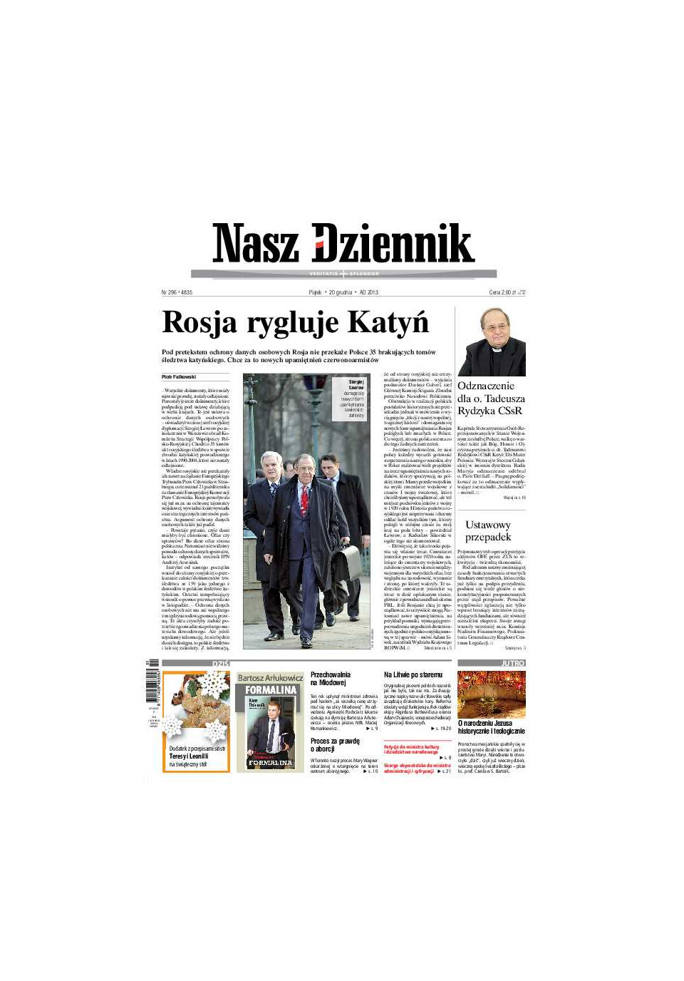 Nasz Dziennik z dnia 20.12.2013 wydanie PDF