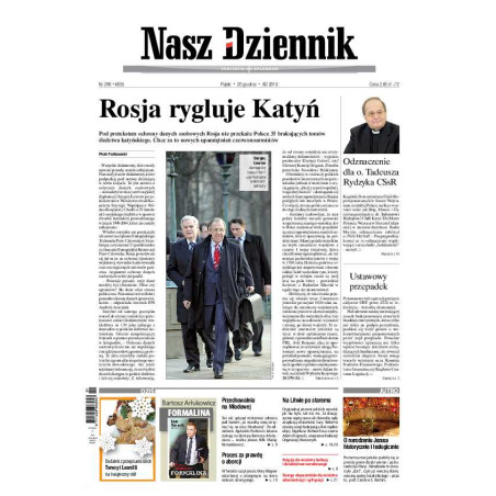 Nasz Dziennik z dnia 20.12.2013 wydanie PDF