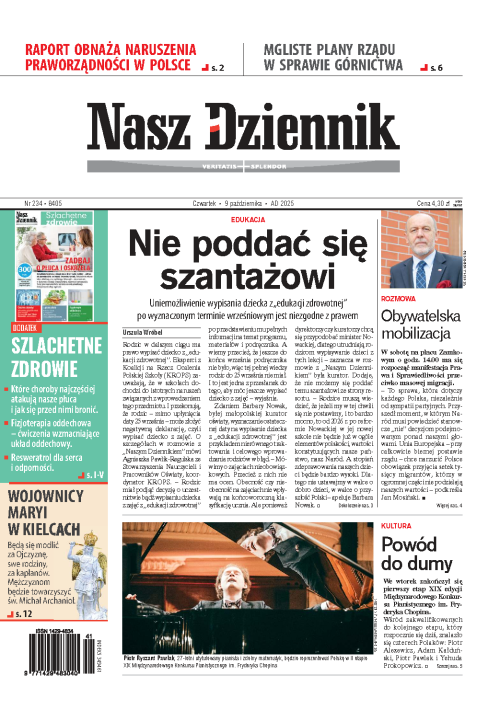 Nasz Dziennik z dnia 09.10.2025 wydanie PDF
