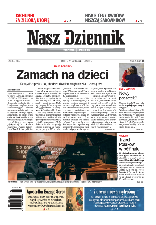 Nasz Dziennik z dnia 14.10.2025 wydanie PDF