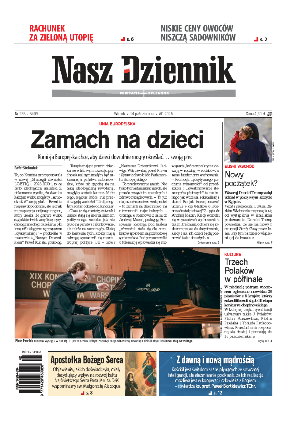 Nasz Dziennik z dnia 14.10.2025 wydanie PDF