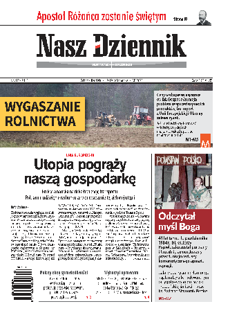 Nasz Dziennik z dnia 18.10.2025 wydanie PDF