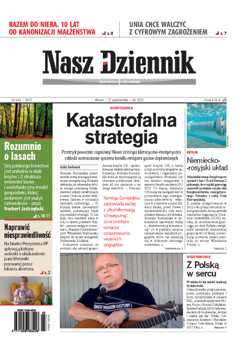 Nasz Dziennik z dnia 21.10.2025 wydanie PDF