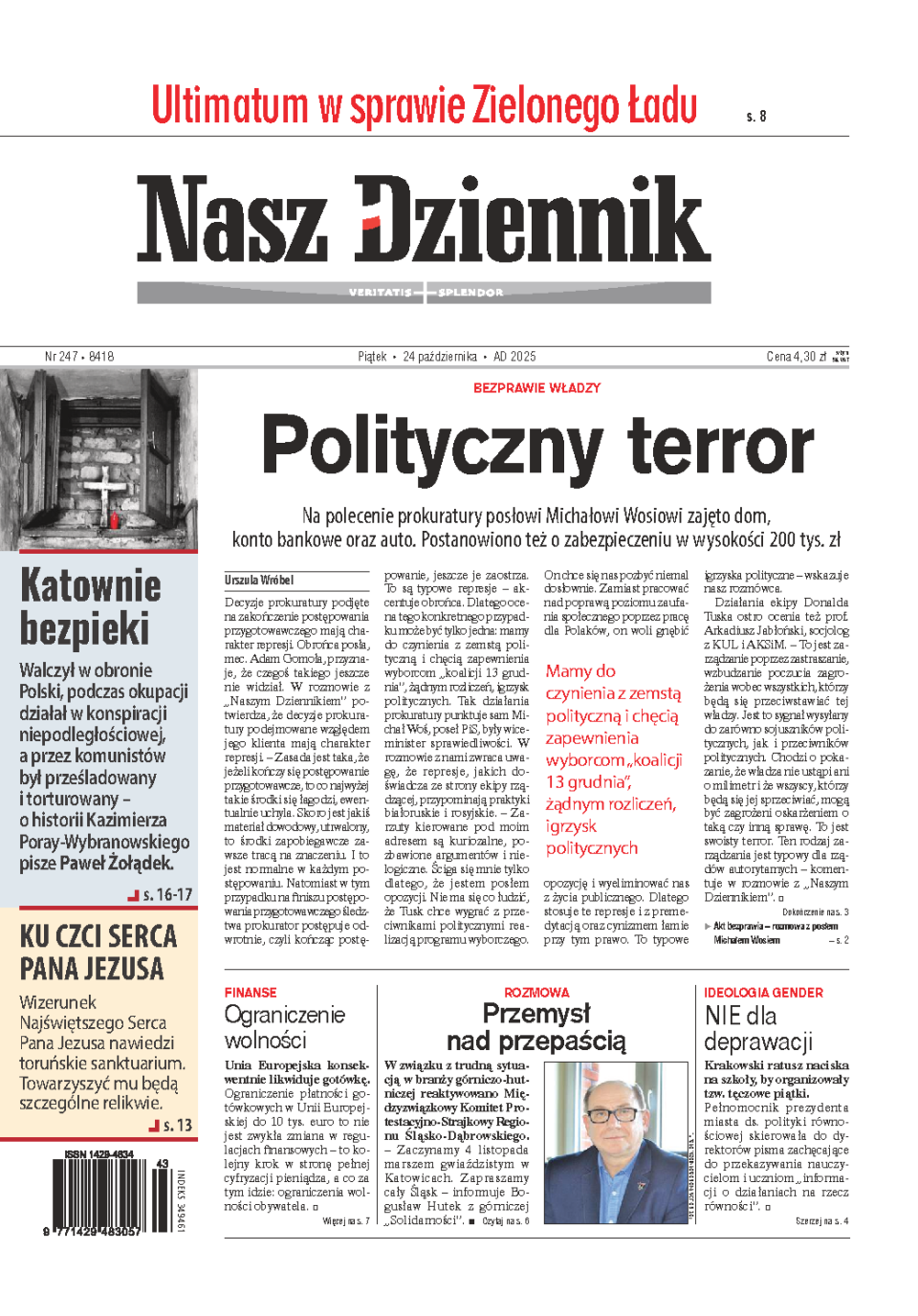Nasz Dziennik z dnia 24.10.2025 wydanie PDF